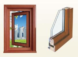 天津制造68A系列木包铝门窗
